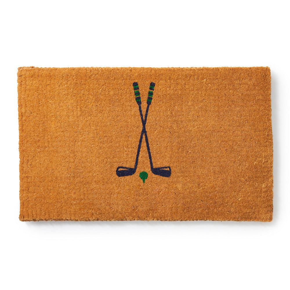 Golf Clubs Personalized Doormat