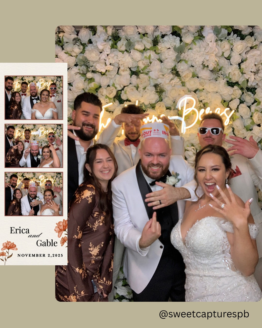 Floral Back Drop Photo Booth Offer