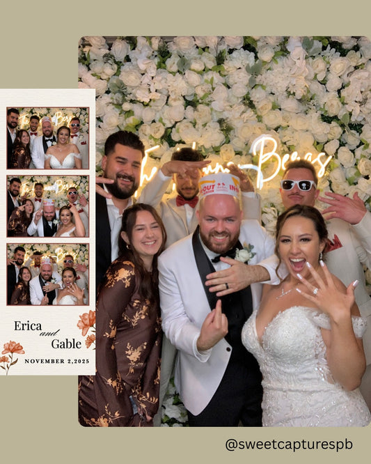 Floral Back Drop Photo Booth Offer