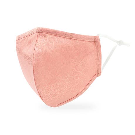 Luxury Adult Reusable, Washable Cloth Face Mask With Filter Pocket - Damask Shimmer
