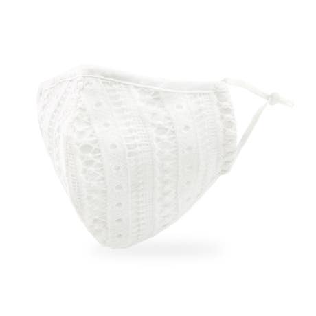 Luxury Adult Reusable, Washable Cloth Face Mask With Filter Pocket - Boho Lace