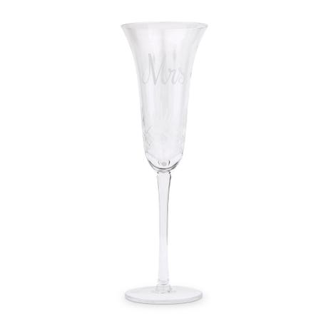 Tulip Champagne Toasting Wedding Flute - Mrs