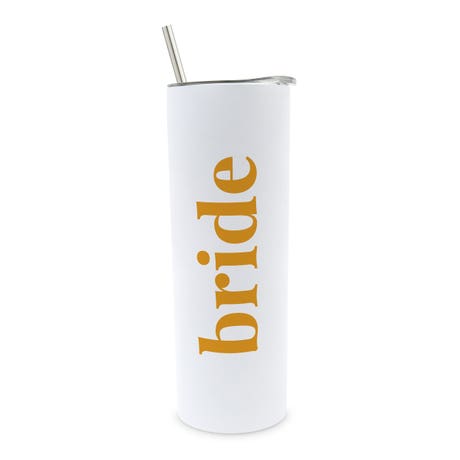 Personalized 22 oz. Tall Insulated Stainless Steel Travel Mug with Lid - Desert Floral Bride