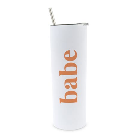 Personalized 22 oz. Tall Insulated Stainless Steel Travel Mug with Lid - Desert Floral Babe
