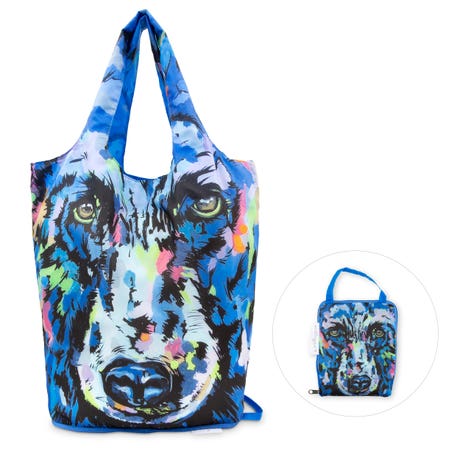 Reusable Foldable Compact Tote Bag - Bear