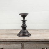 10" Black Metal Candle Holder