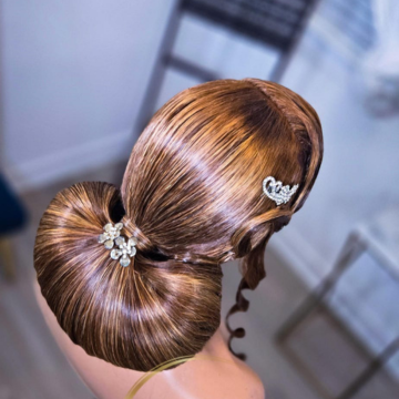 Low Bun Updo Hair Styling Offer