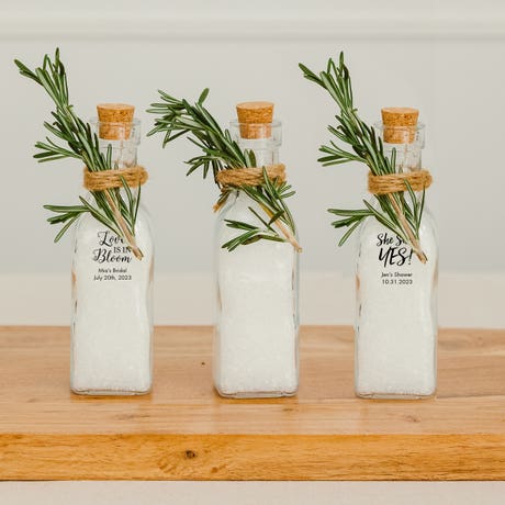 5 oz. Clear Glass Bottle Favor - Blank