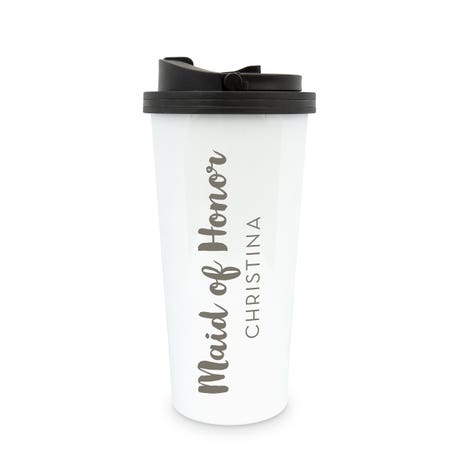Personalized Stainless Steel To Go Travel Coffee Mug - Maid of Honor