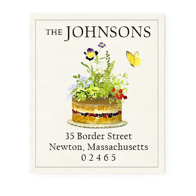 Garden Party Return Address Labels