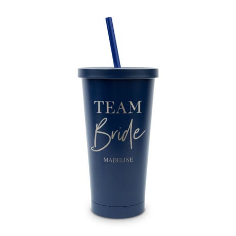 Personalized Colored Stainless Steel Insulated Tumbler - Team Bride