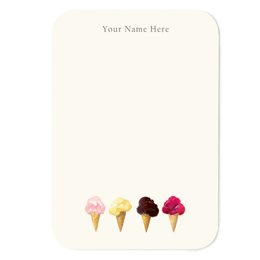 Ice Cream Feast Small Note Cards