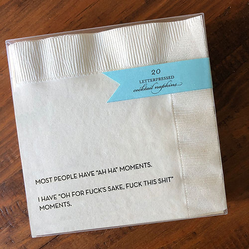 Ah Ha Moments Cocktail Napkins