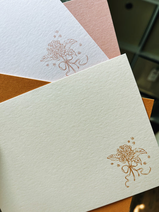 Hydrangea Stationery