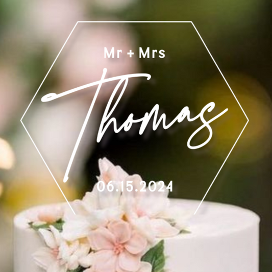Personalized Acrylic Wedding Cake Topper With Names, Custom Wedding Cake Topper, Custom Cake Topper For Wedding, Cake Topper La Luxes