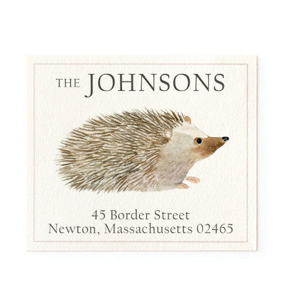 Hedgie Return Address Labels