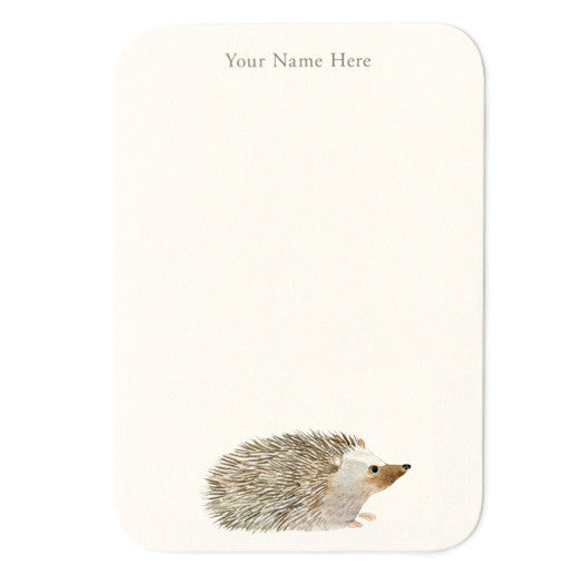 Hedgie Personalized Small Note Cards