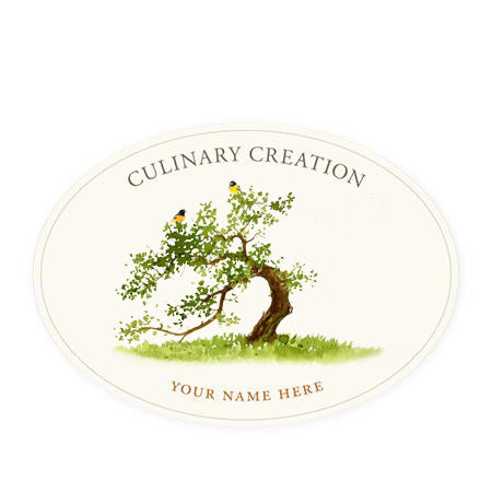 Goldfinches Oval Kitchen Labels