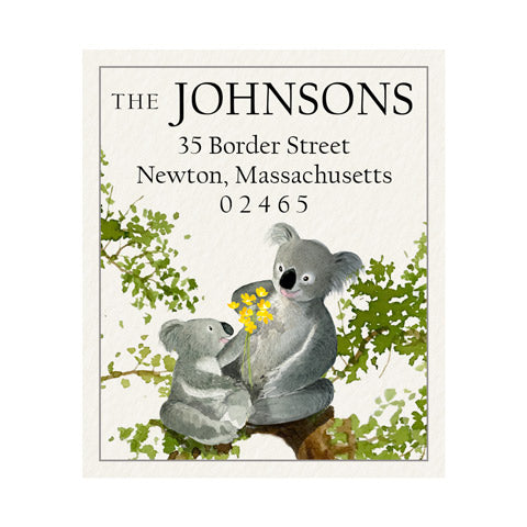 Koala Mama Return Address Labels