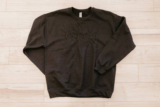 Groom Embroidered Sweatshirt