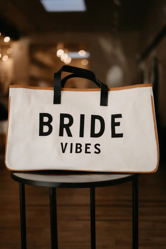 Bride Vibes Canvas Tote