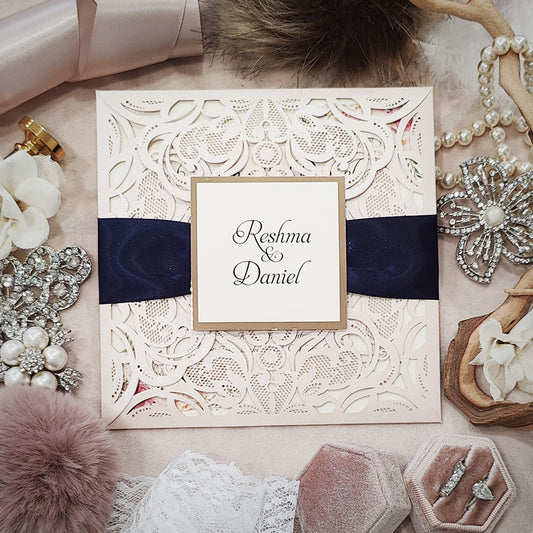 Laser Cut Wedding Invitation 8000