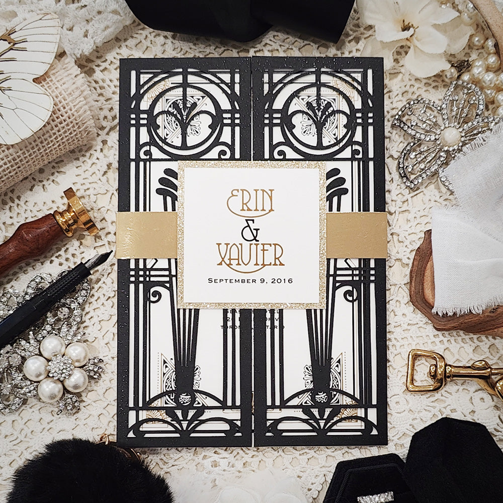 Laser Cut Wedding Invitation 8008