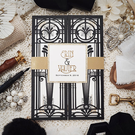 Laser Cut Wedding Invitation 8008