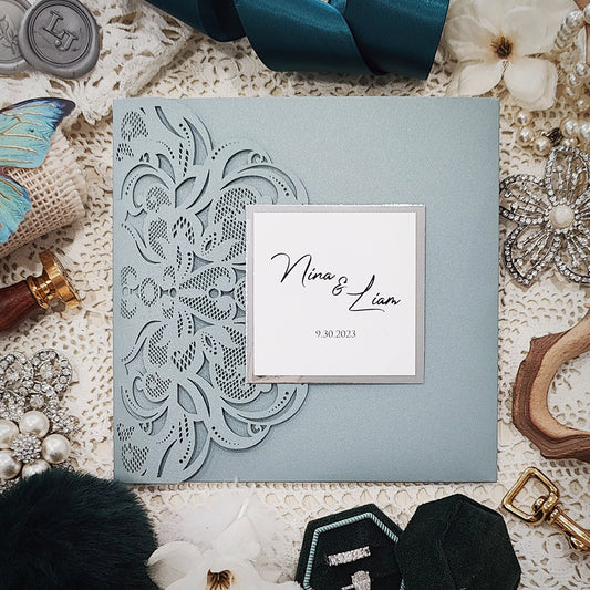 Laser Cut Wedding Invitation 8028