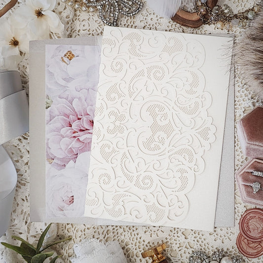 Laser Cut Wedding Invitation 8042