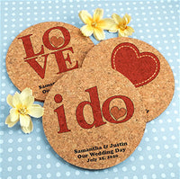 Personalized Round Cork Coasters