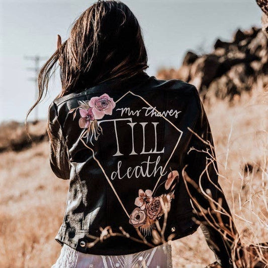 Till Death Leather Jacket For Bride