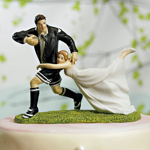"A Love Match" Rugby Couple Figurine