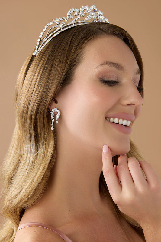 Rajwa Simulated Diamond Earrings