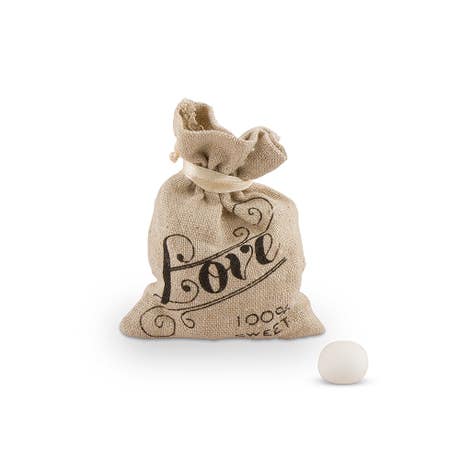 Mini Linen Drawstring Bags With Love Print (12)