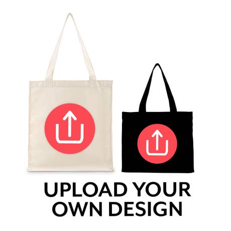 Custom Printed Canvas Tote Bag for Gifts - Upload Your Own Design - Unique Gift for Him|Her