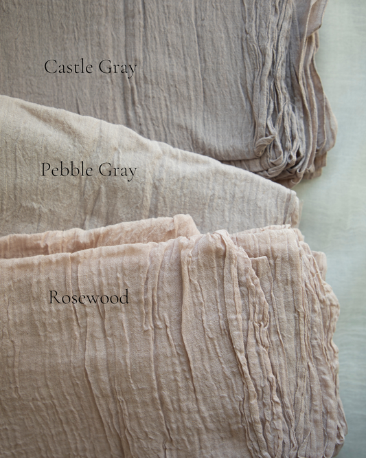 Castle Gray Table Runner {Medium Weave}