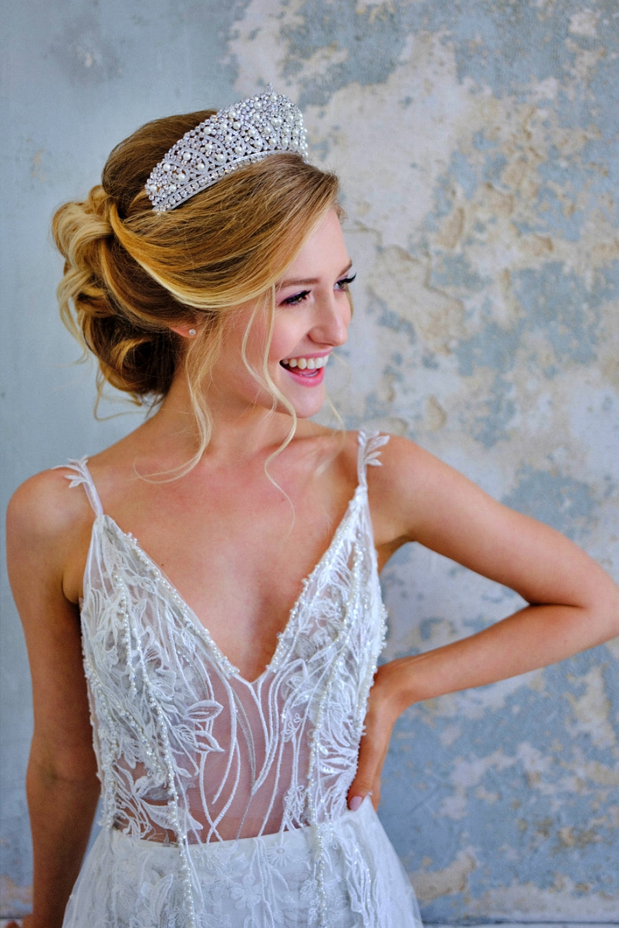 Aline Swarovski Bridal Crown, Wedding Tiara