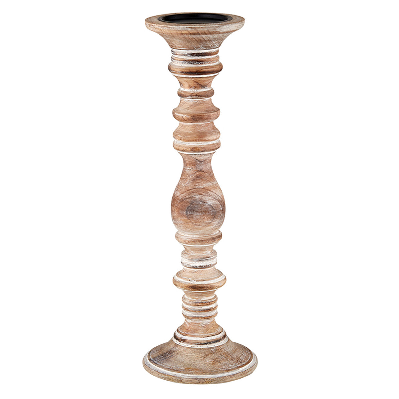Mango Wood Candlestand - Large