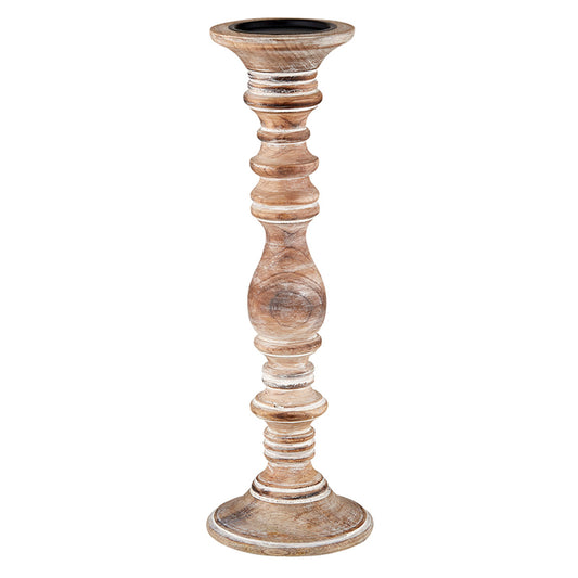Mango Wood Candlestand - Large