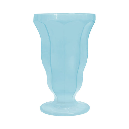 15 oz Transparent Blue Milkshake Plastic Cups