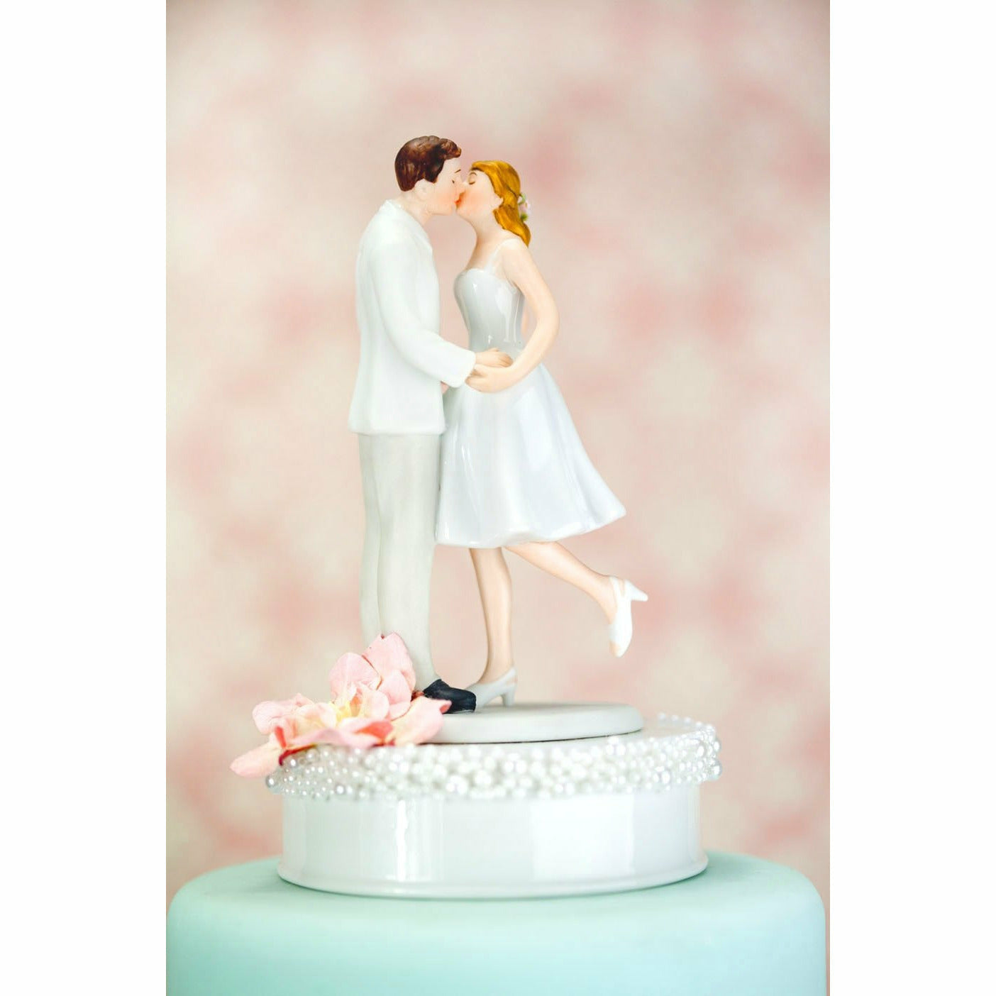 Adorable "Leg Pop" Pearl Accent Cake Topper