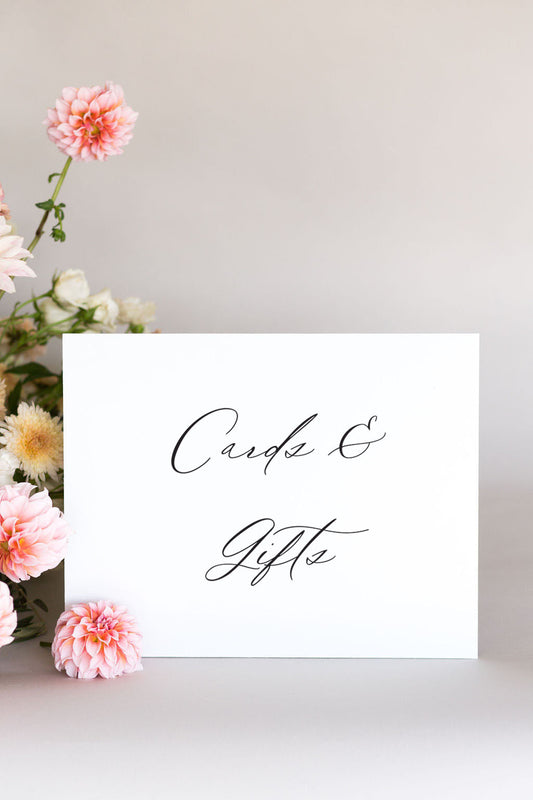 Gatorboard Table Signs For Wedding Reception | The Amelia