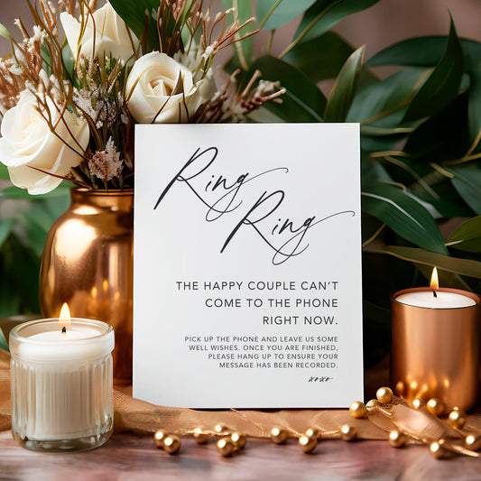 Acrylic Audio Guest Book Wedding Sign