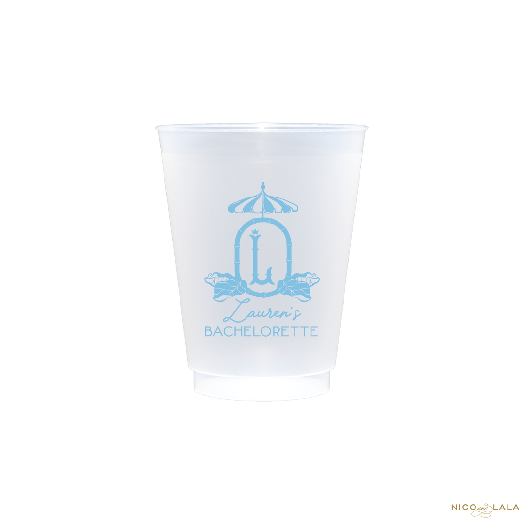 Beach Bachelorette Cups