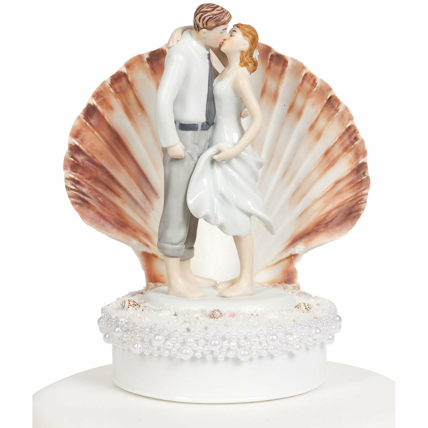 Beach Get Away Shell Wedding Cake Topper