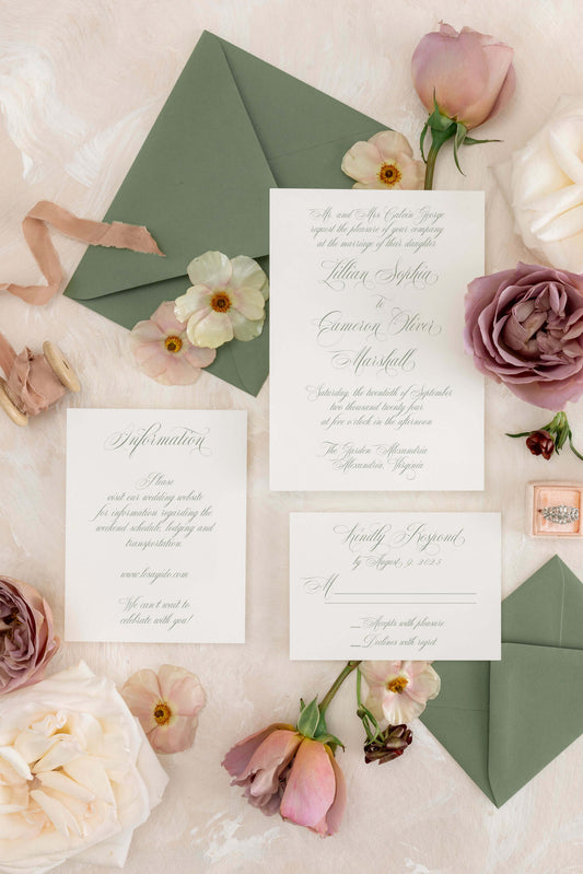Beautiful Wedding Invitations | The Lillian (NEW)