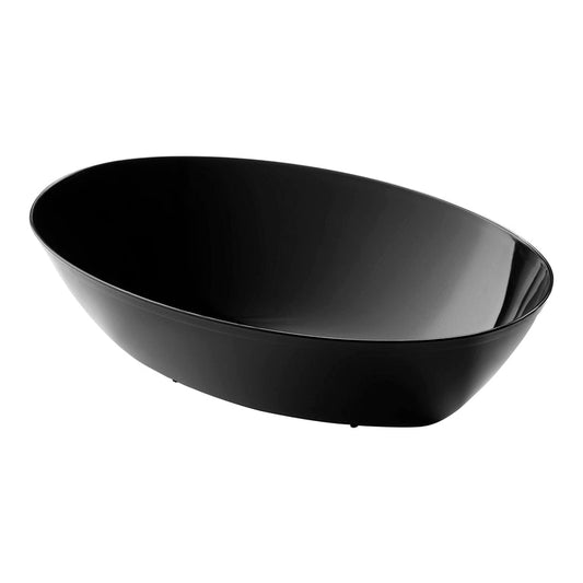 Black Oval Plastic Serving Bowls (2 qt.)
