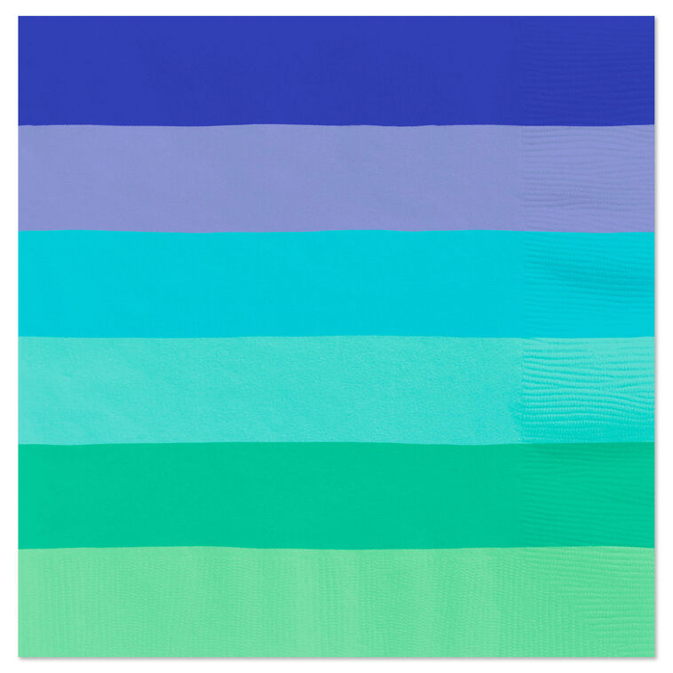 Cool Ombre Stripe Dinner Napkins, Set of 16