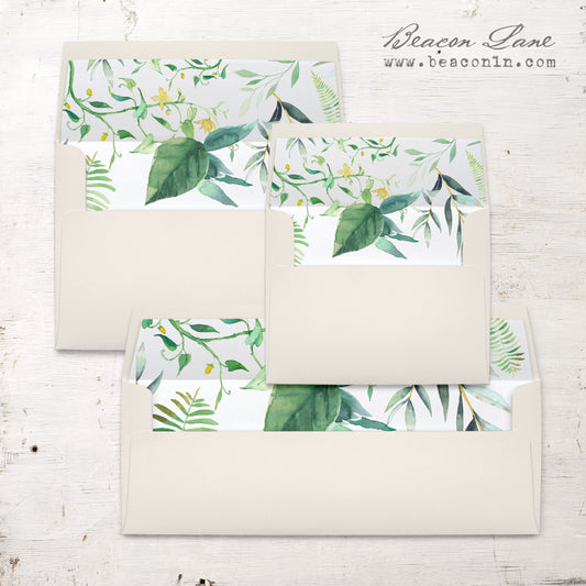 Botanical Garden Envelope Liners
